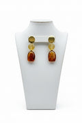 Cocoa Dreams Layered Resin Earrings