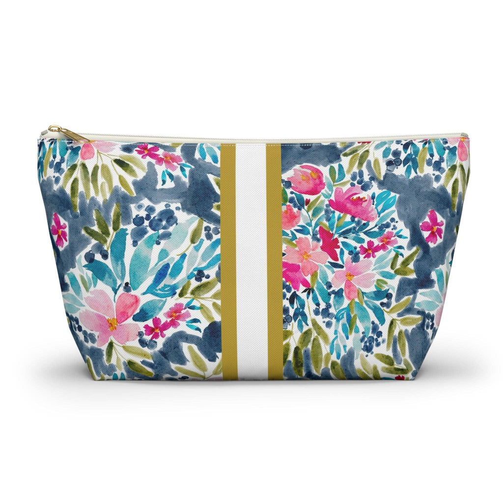 Britt Mills Aria Mahjong Tile Pouch: White zipper / Large