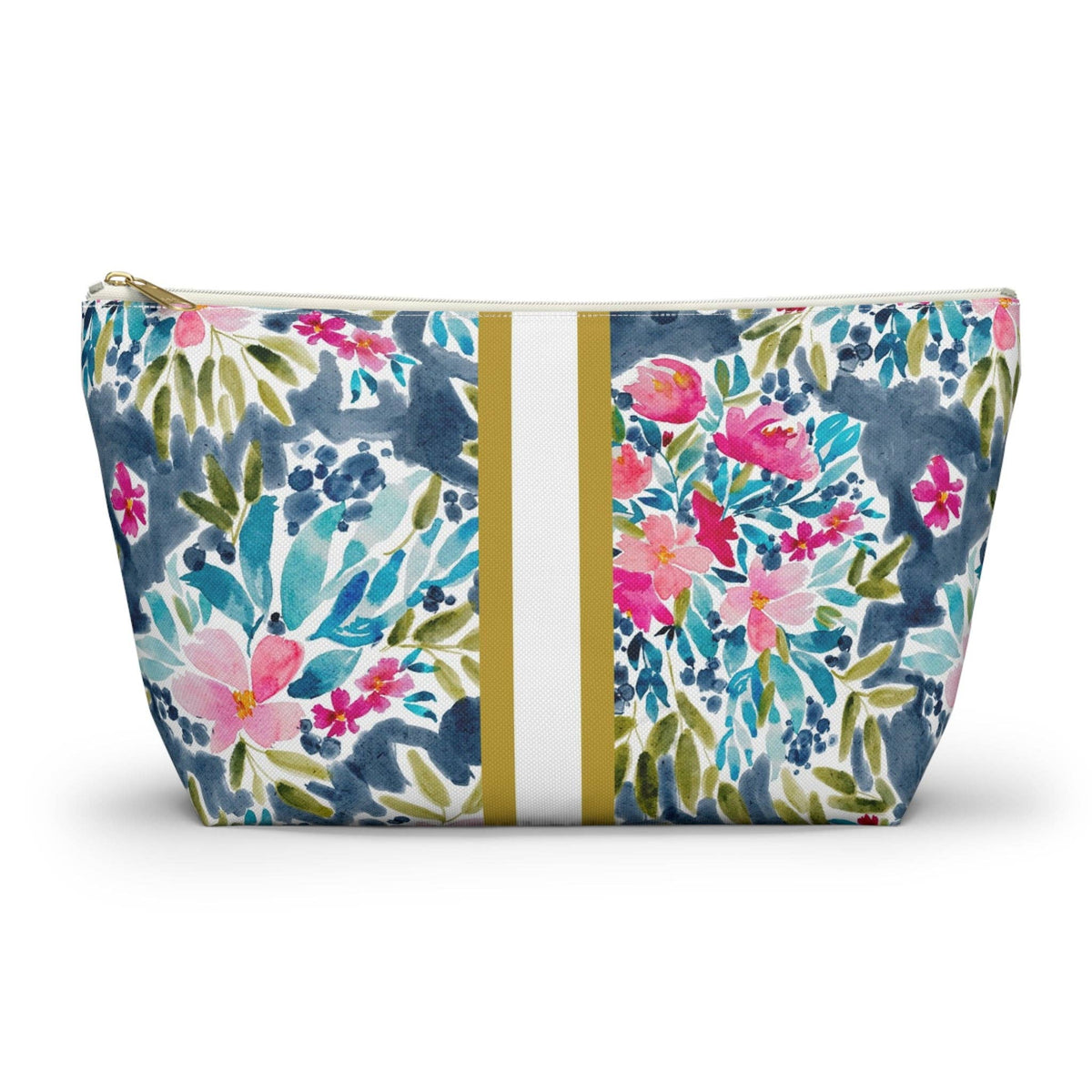 Britt Mills Aria Mahjong Tile Pouch: White zipper / Large