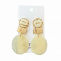 Cloud Nine Geo Layered Resin Earrings