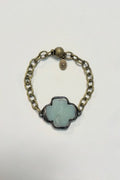 Stone Cross Bracelet