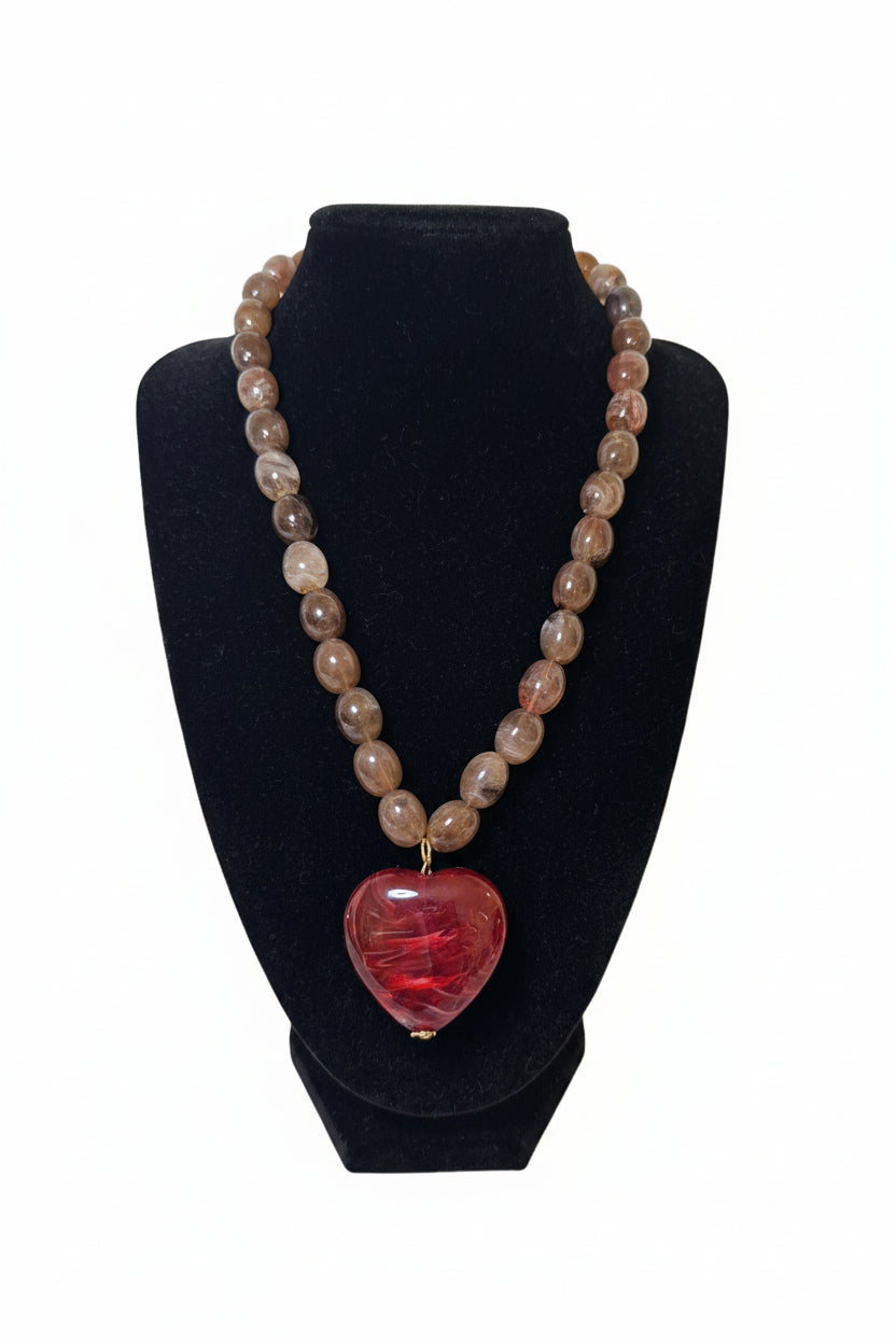 Red Heart Necklace