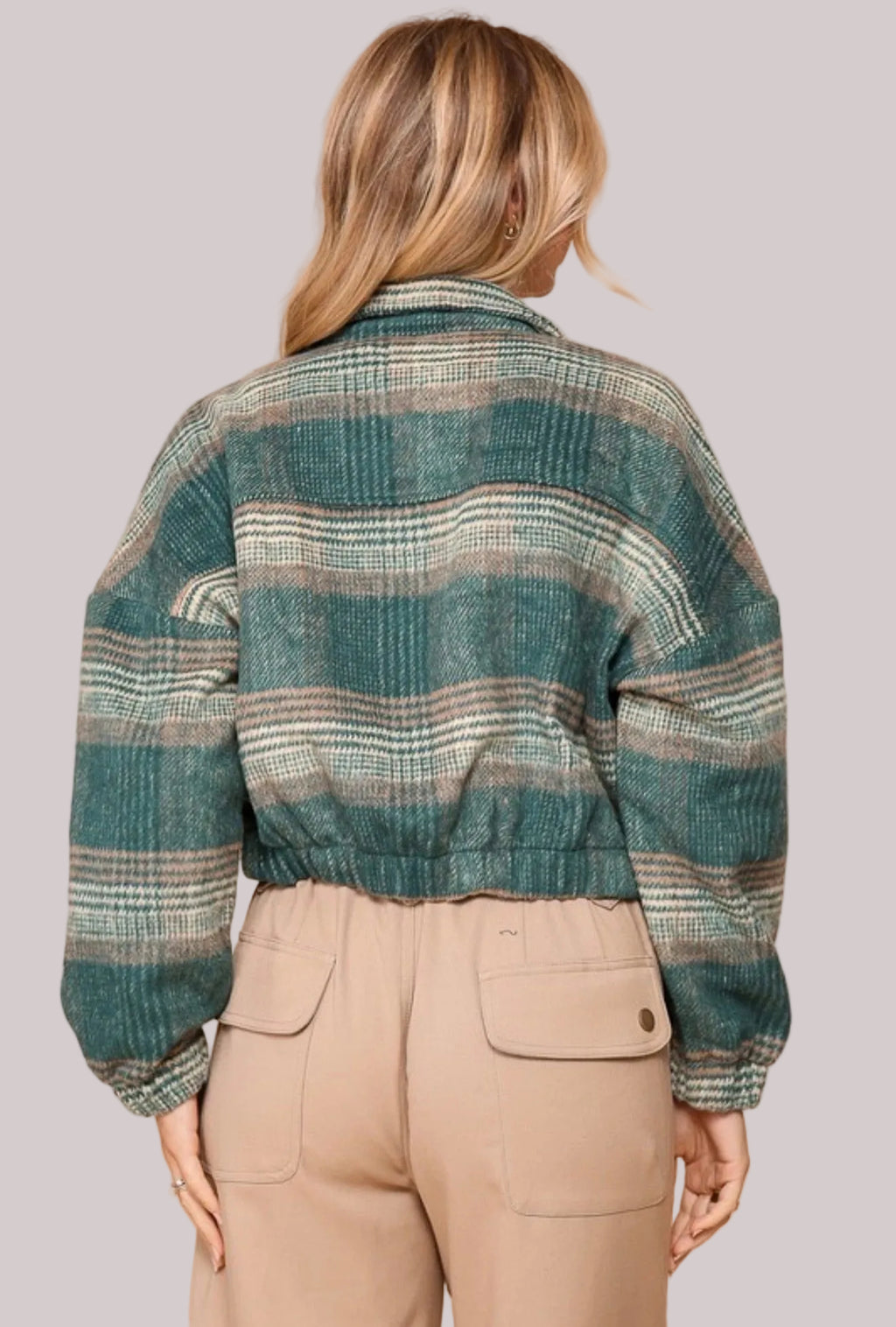 Hunter Plaid Cropped Jacket