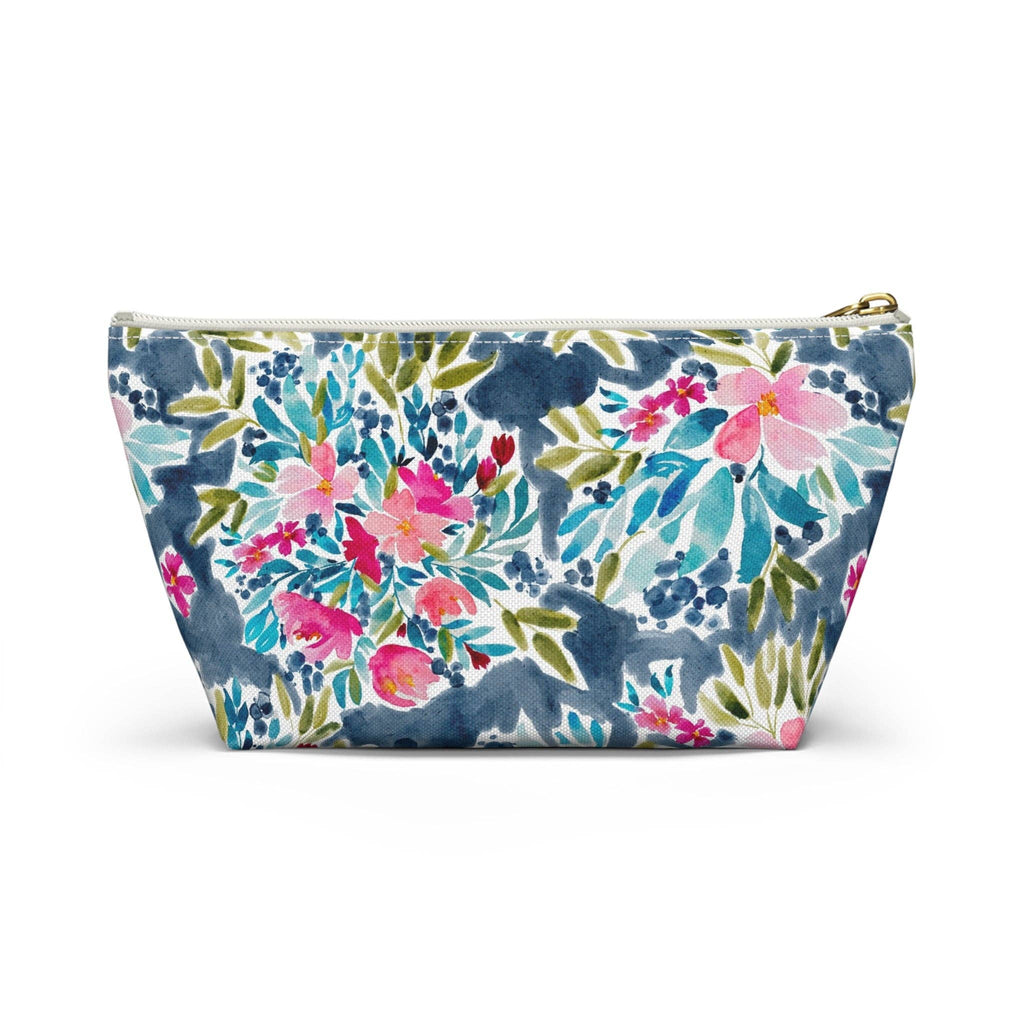 Britt Mills Aria Mahjong Tile Pouch: White zipper / Large