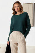 Hunter Green Soft Touch Long Sleeve Top