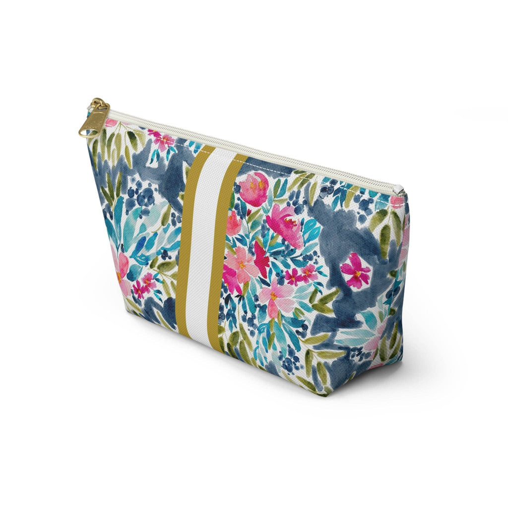 Britt Mills Aria Mahjong Tile Pouch: White zipper / Large
