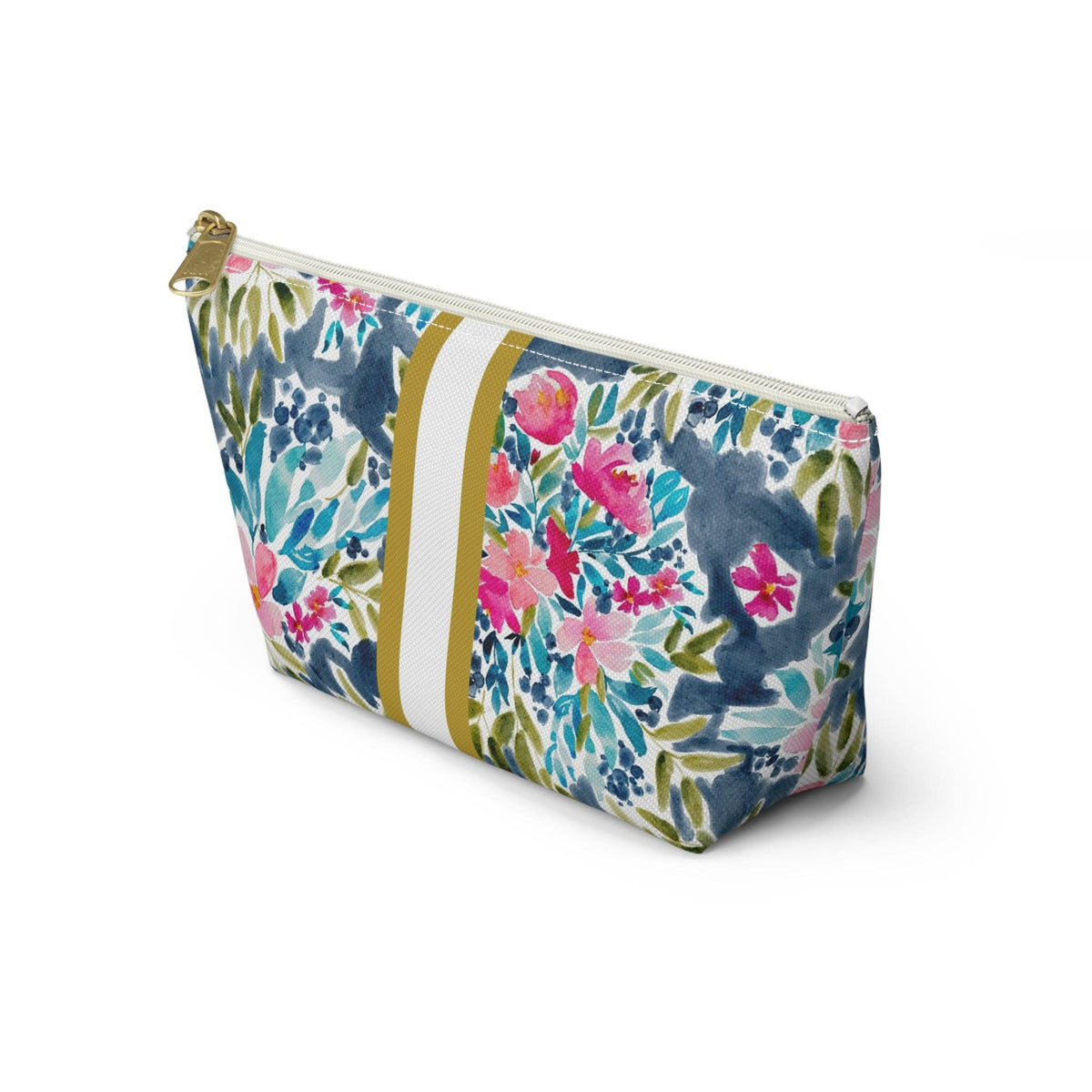 Britt Mills Aria Mahjong Tile Pouch: White zipper / Large