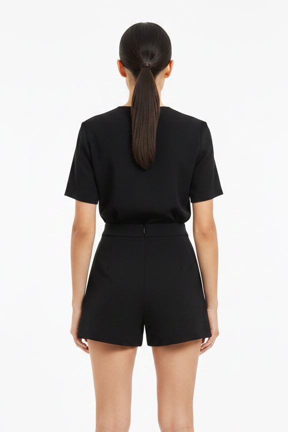 High Waisted Skort - Black