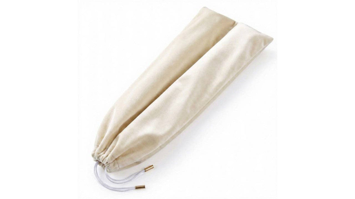 Beige Velvet Mahjong Rack & Pusher Bag