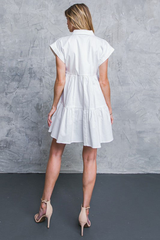 White Denim Dress