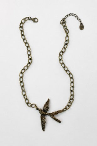 Bronze Bird Necklace