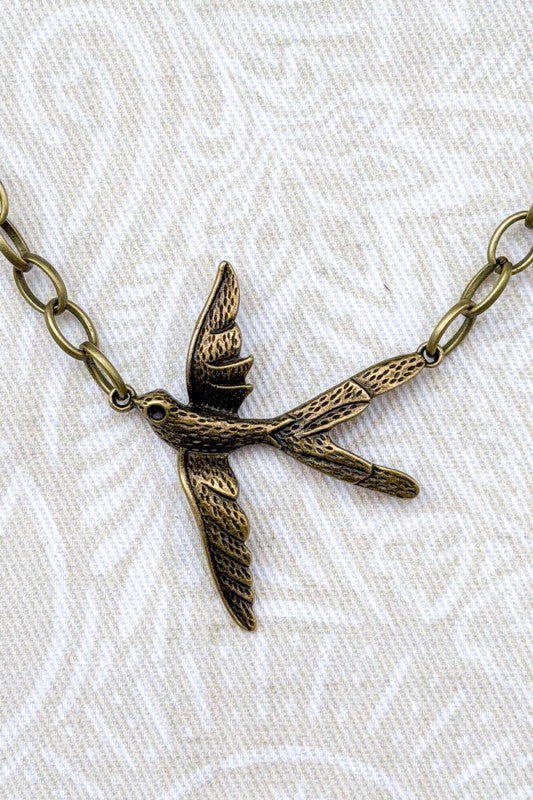 Bronze Bird Necklace