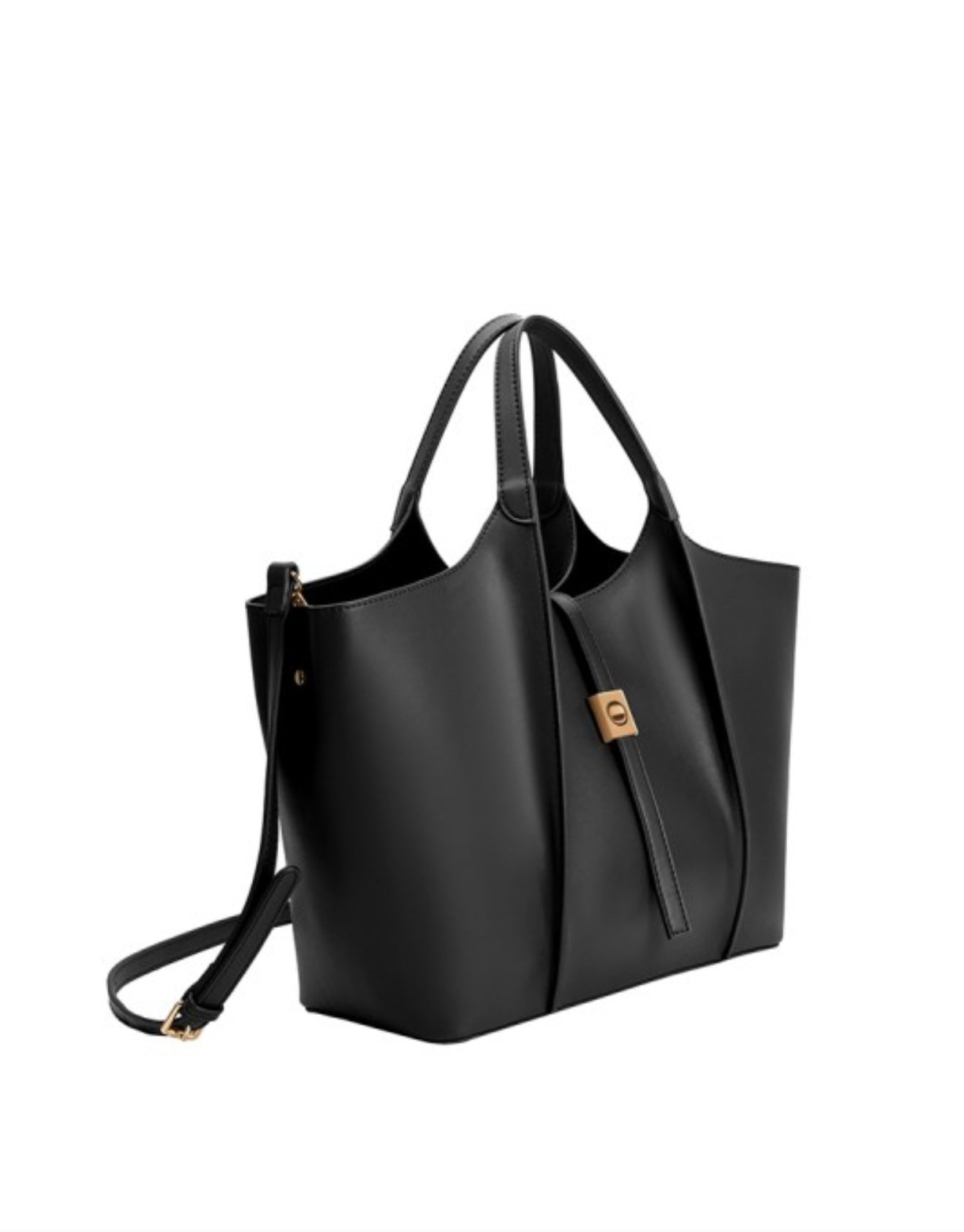 Melie Bianco Black Vegan Leather Bag