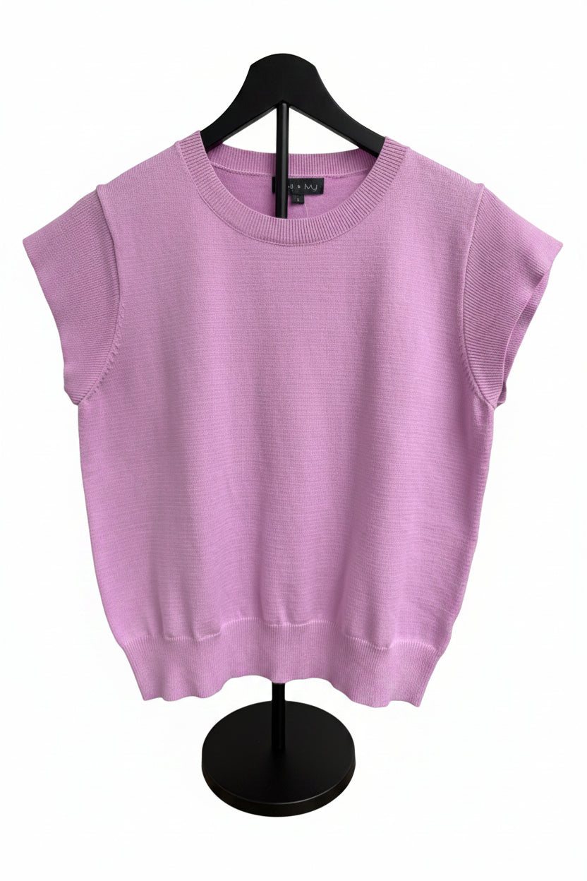 Lavender Knit Top