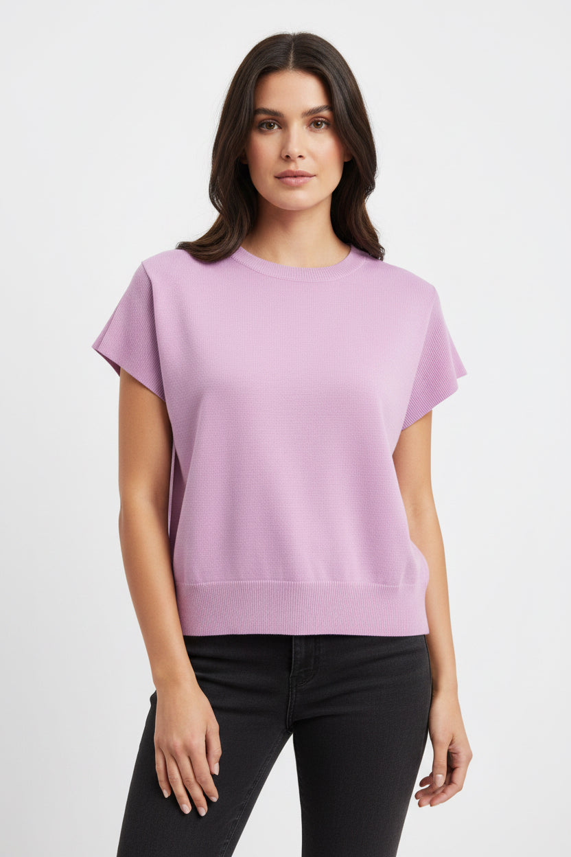Lavender Knit Top