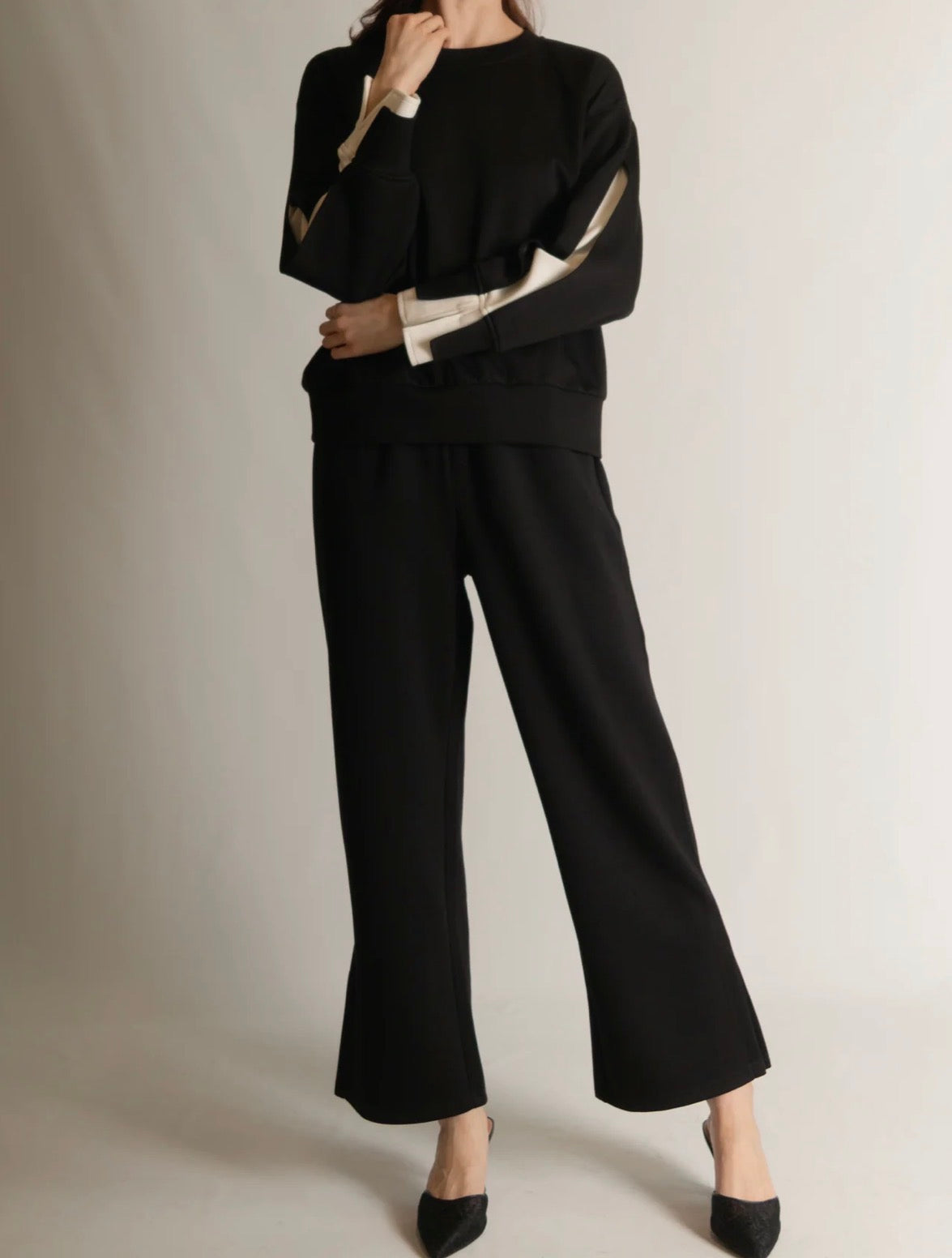 Black Butter Wide Leg Pants