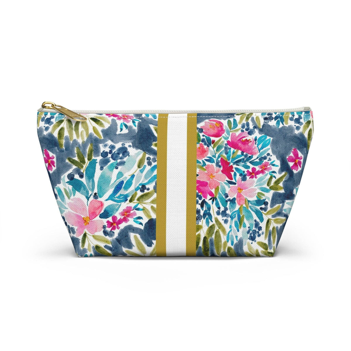 Britt Mills Aria Mahjong Tile Pouch: White zipper / Large