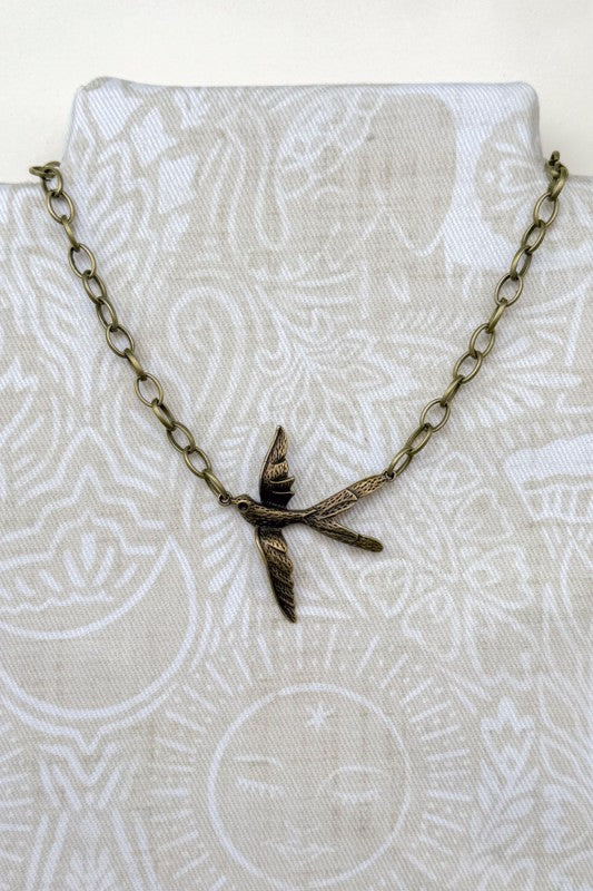 Bronze Bird Necklace