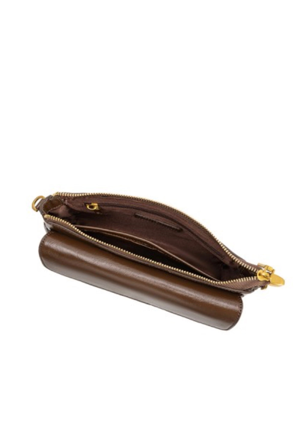 Melie Bianco Espresso Vegan Leather Shoulder Bag
