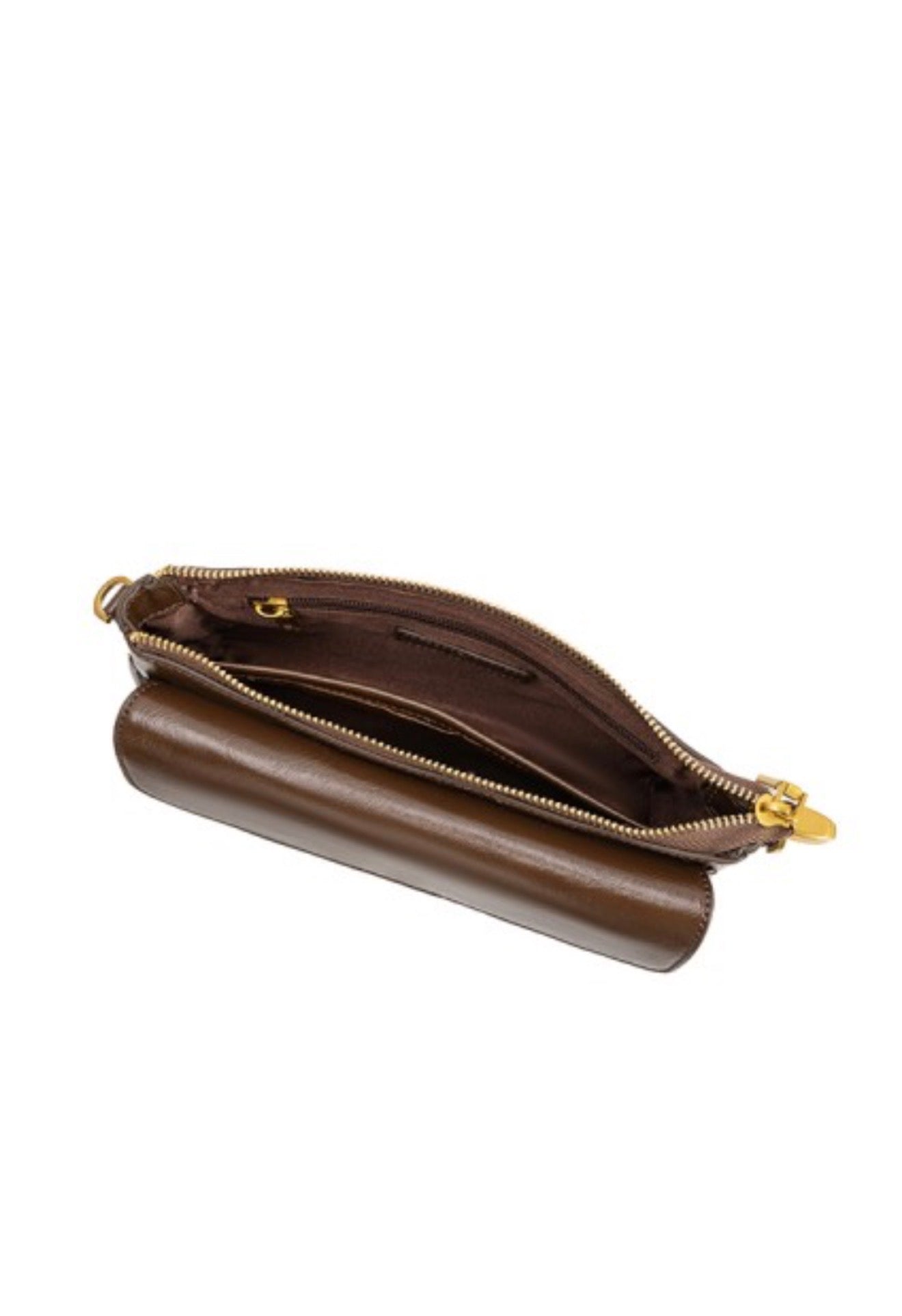 Melie Bianco Espresso Vegan Leather Shoulder Bag