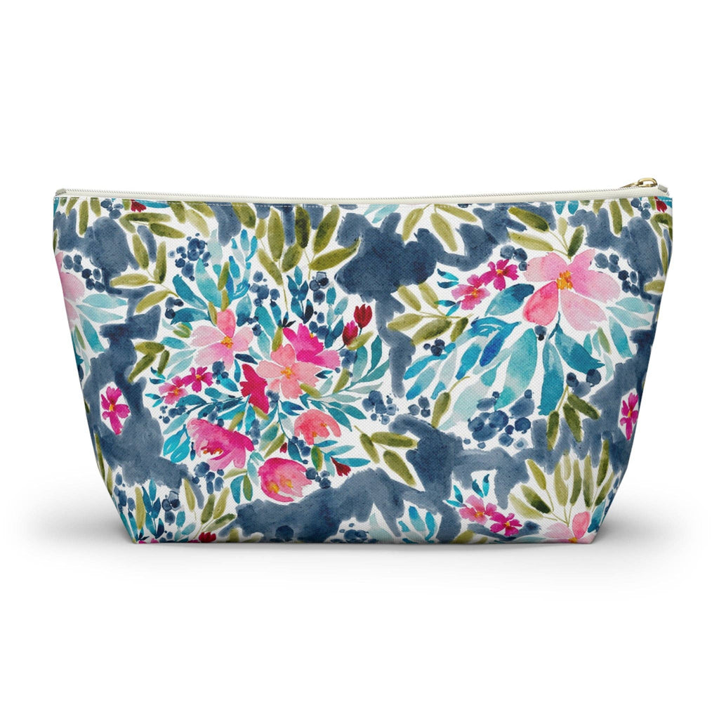 Britt Mills Aria Mahjong Tile Pouch: White zipper / Large