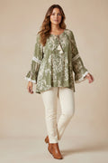 Floral Printed Top – Green