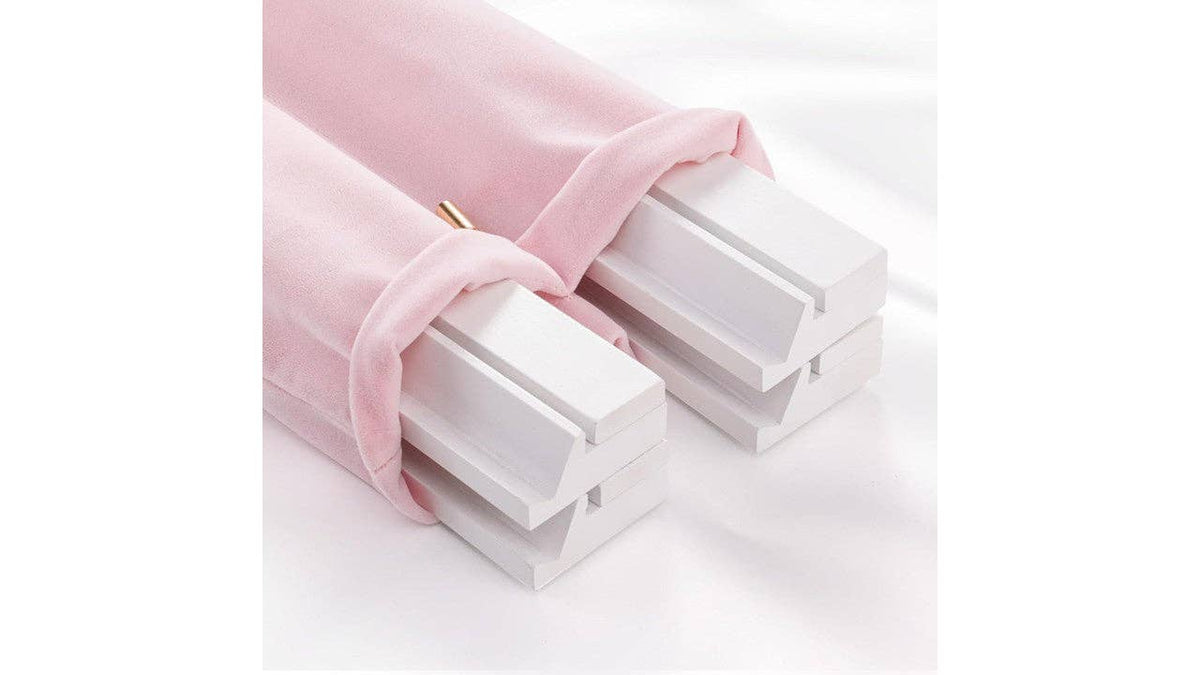 Pink Velvet Mahjong Rack & Pusher Bag