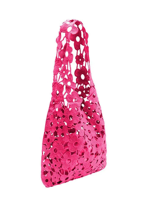 Aster Pink Cotton Shoulder Bag