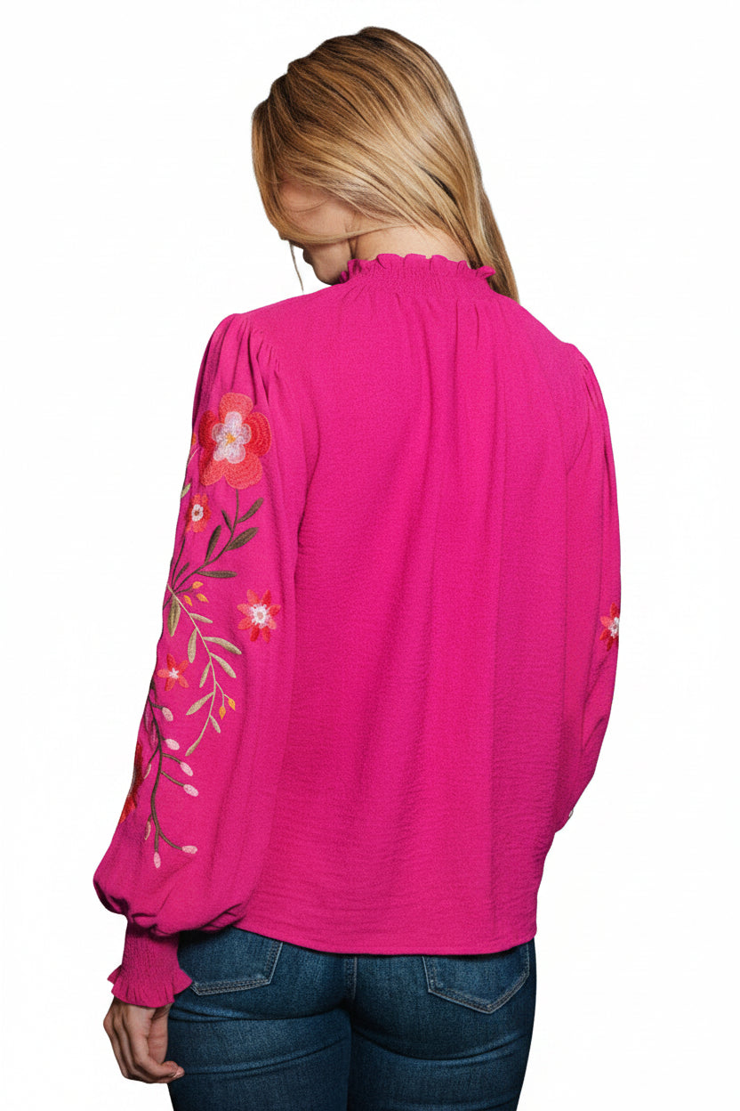 Wild Berry Long Sleeve Top