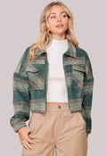 Hunter Plaid Cropped Jacket