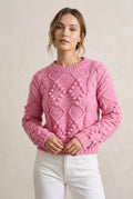Dotted Diamond Sweater - Pink