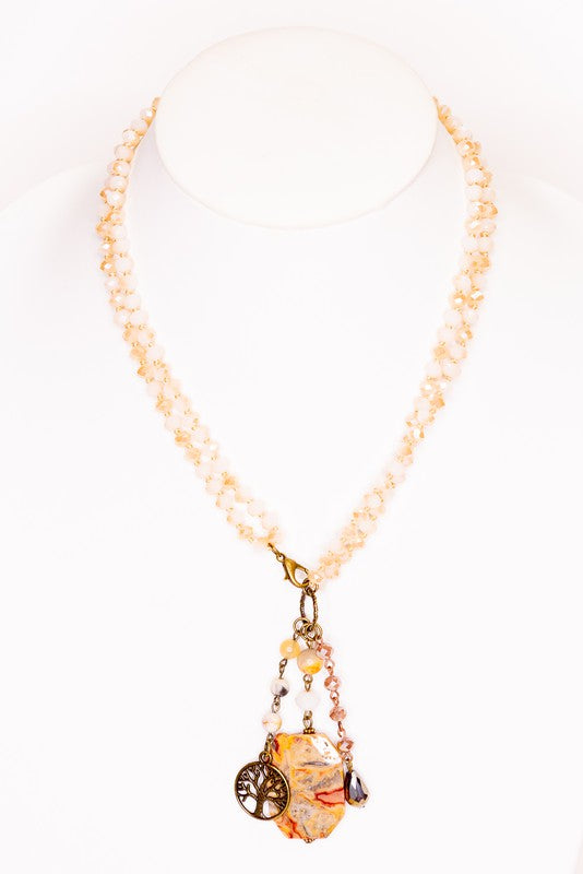 Blush Natural Stone Necklace