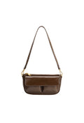 Melie Bianco Espresso Vegan Leather Shoulder Bag
