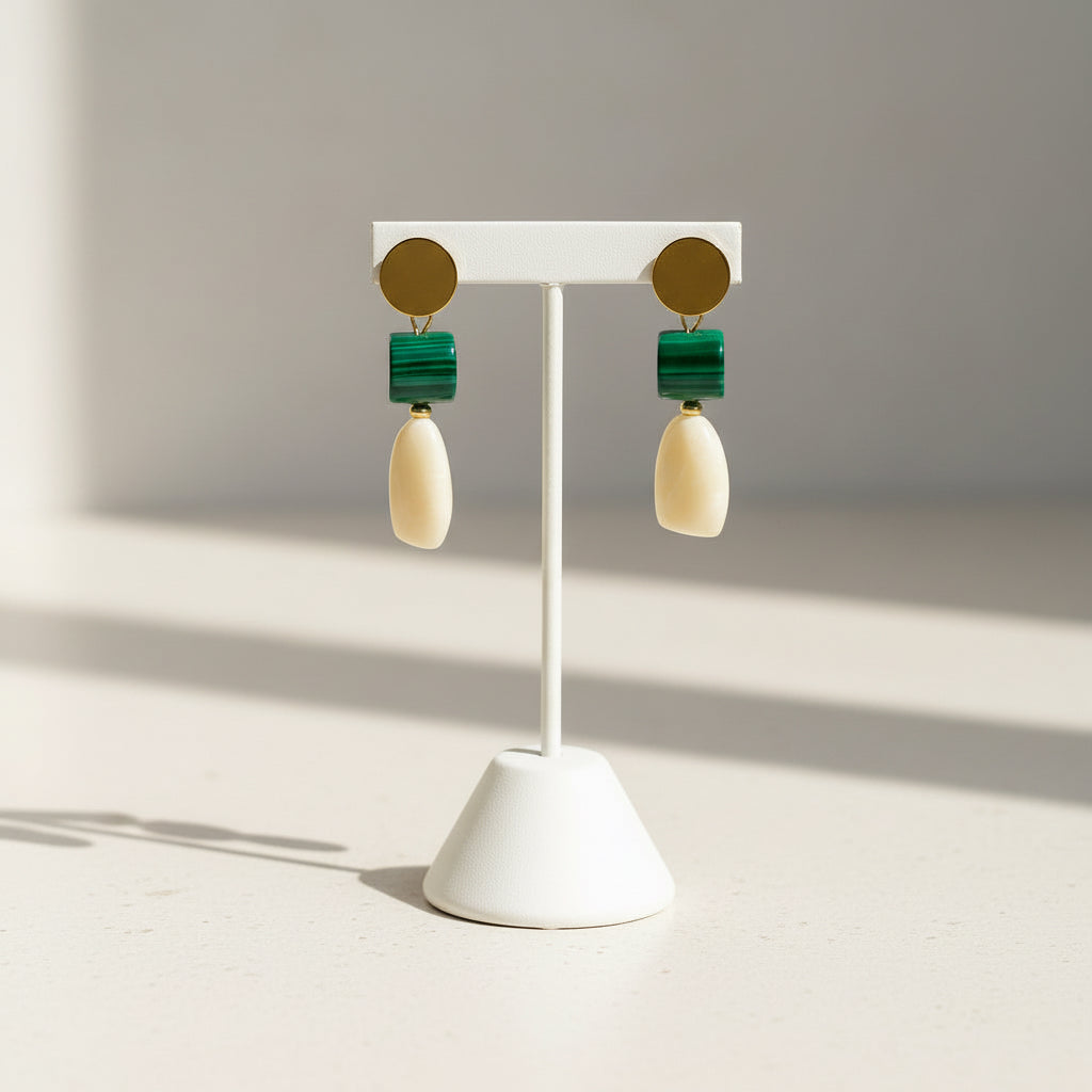 Resin Multi-Shape Layered Earrings