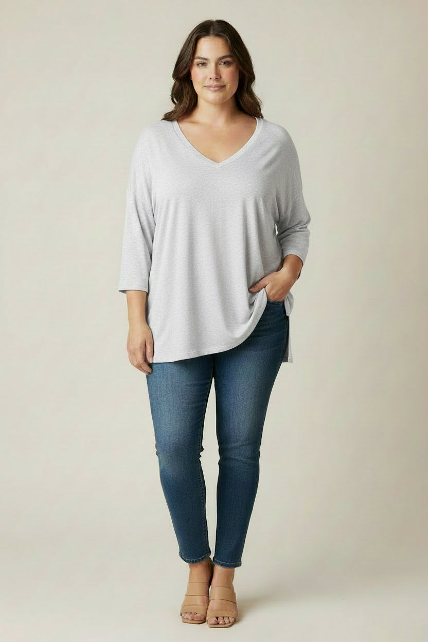 Grey Casual Top