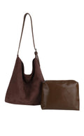 Brown Suede Mini Purse