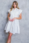 White Denim Dress