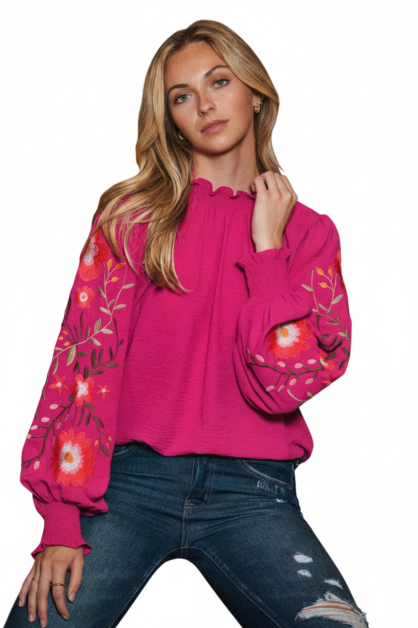 Wild Berry Long Sleeve Top