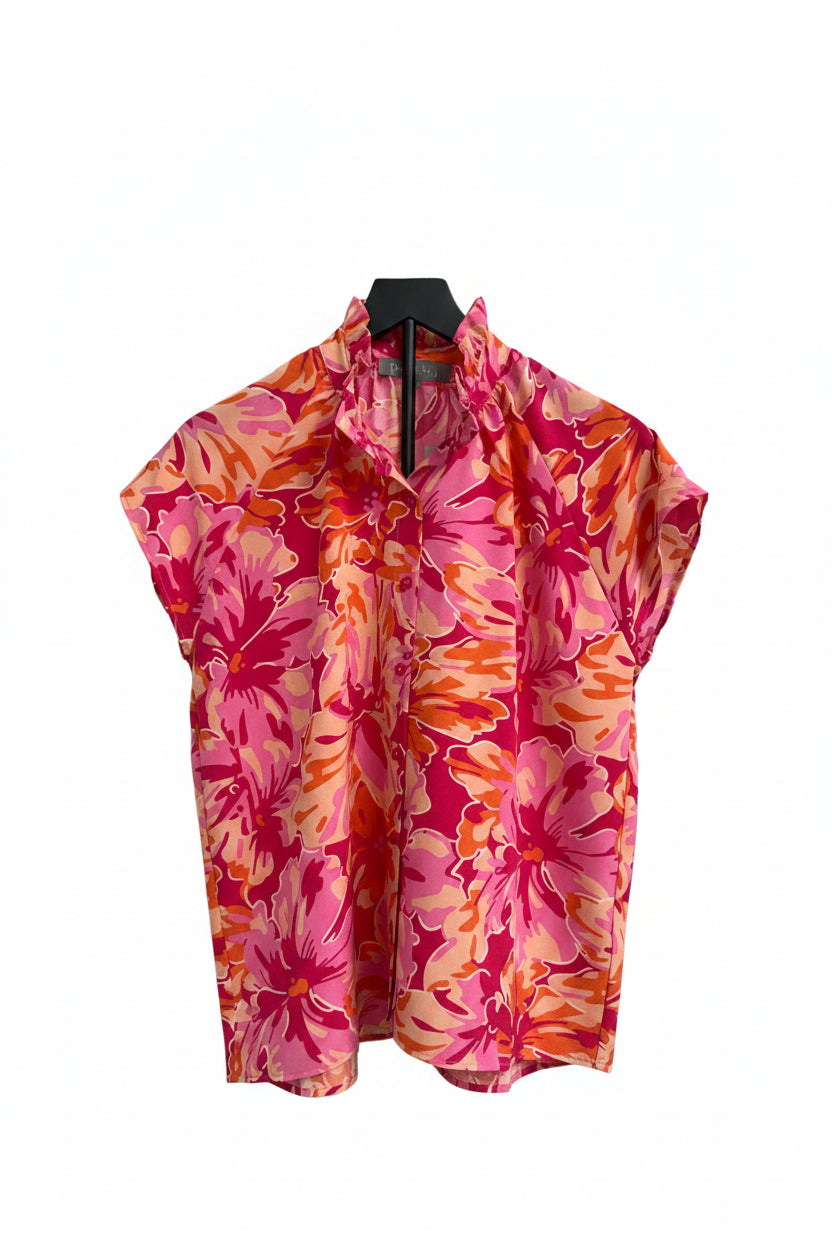 Pink Multi Floral Print Top
