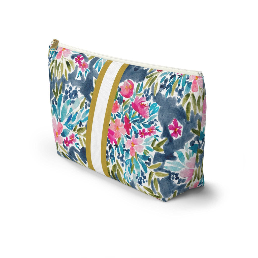 Britt Mills Aria Mahjong Tile Pouch: White zipper / Large