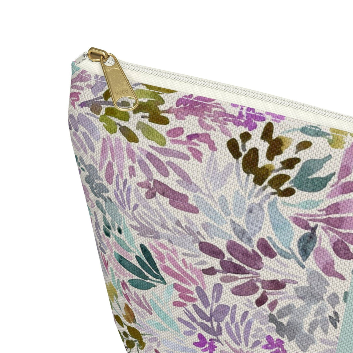 Britt Mills Daphne Mahjong Tile Pouch: White zipper / Large