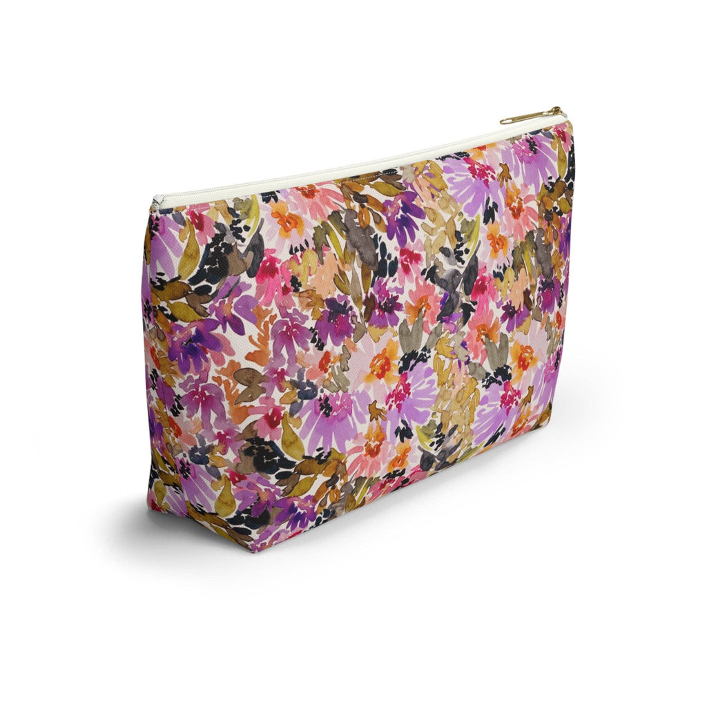 Britt Mills Mabel Mahjong Tile Pouch: White zipper / Large