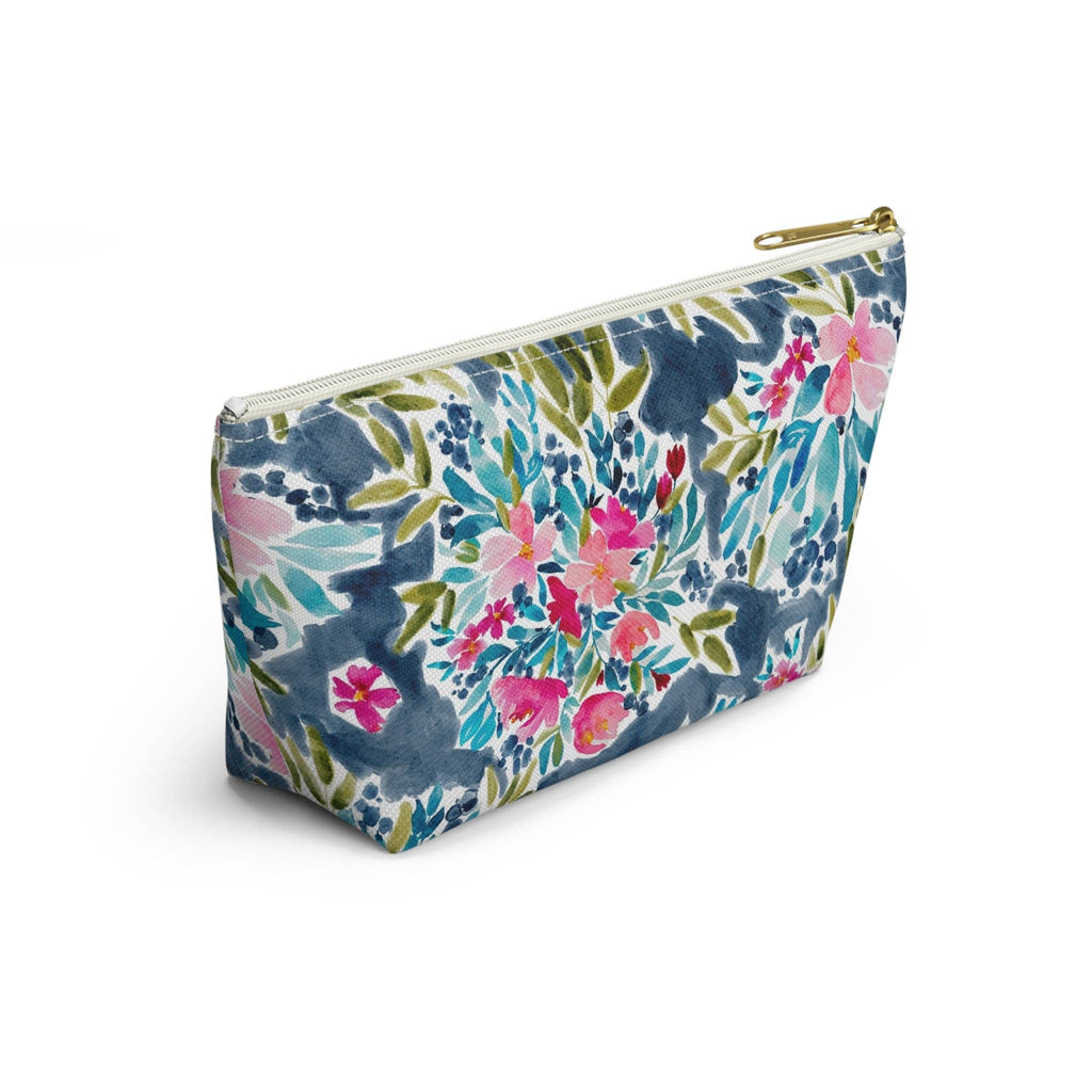 Britt Mills Aria Mahjong Tile Pouch: White zipper / Large